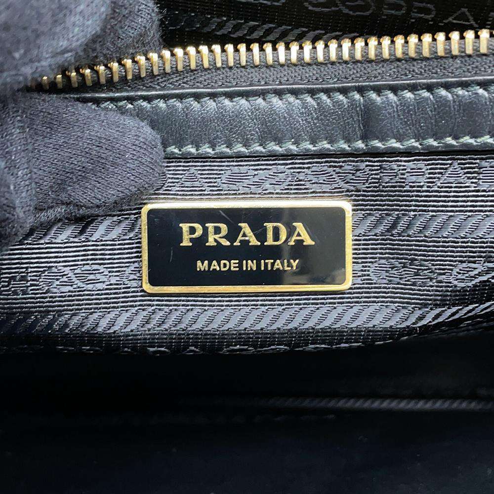 Prada Tote Bag Symbol Canvas Black - Picture 12 of 12
